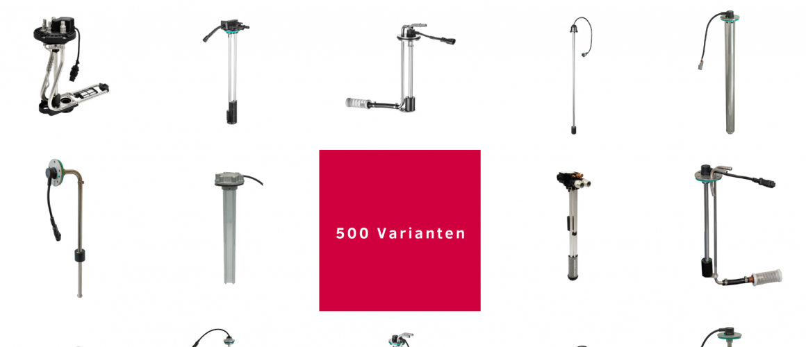 Auswahl von 4 Niveausensoren / Füllstandsensoren von ROAD